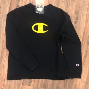 Champion black long sleeve tshirt